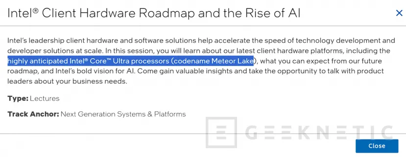 Geeknetic Intel hablará de sus procesadores Meteor Lake y la IA en el evento Intel Innovation 2023 1