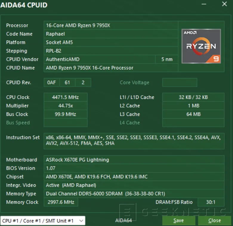 Geeknetic AIDA64 añade soporte para AMD Zen 5, Intel Emerald Rapids, AVX2 y las últimas GPUs del mercado 2