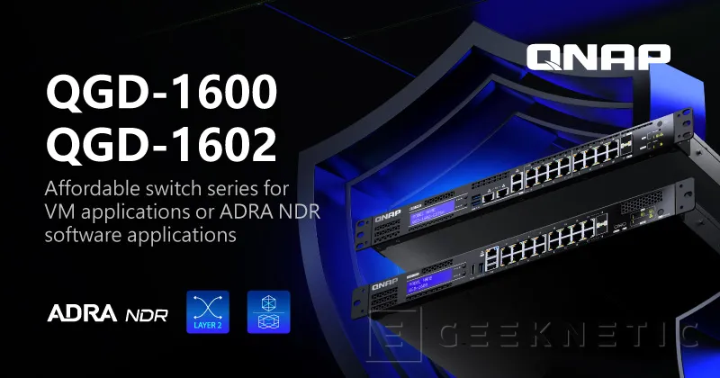 Geeknetic QNAP ha presentado dos nuevos Switch gestionados con protección en ciberseguridad NDR y aplicaciones para VM 1