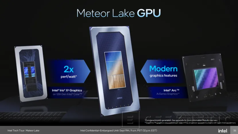 Geeknetic Así consiguen Duplicar el Rendimiento y añadir Raytracing las GPUs Integradas Intel Arc de Meteor Lake 11
