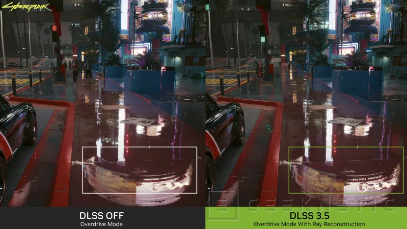 Geeknetic Avances de NVIDIA DLSS 3.5 en Cyberpunk 2077 Phantom Liberty 2