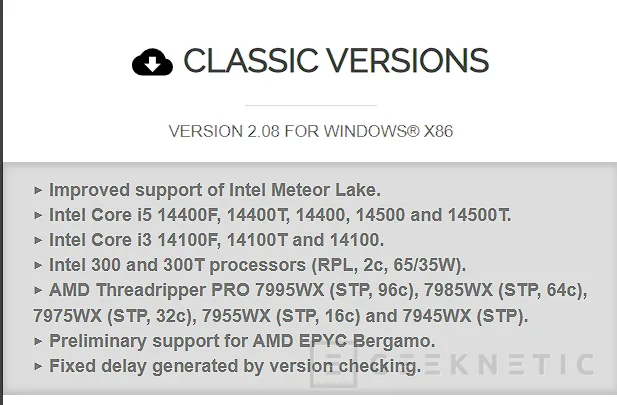 Geeknetic CPU-Z añade compatibilidad con 5 referencias de los AMD Threadripper Pro 7000 Series con hasta 96 núcleos 1