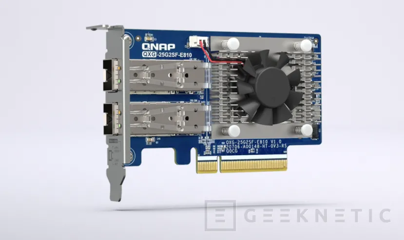 Geeknetic Doble puerto de 25 GbE en la tarjeta PCIe QNAP QXG-25G2SF-E810  1