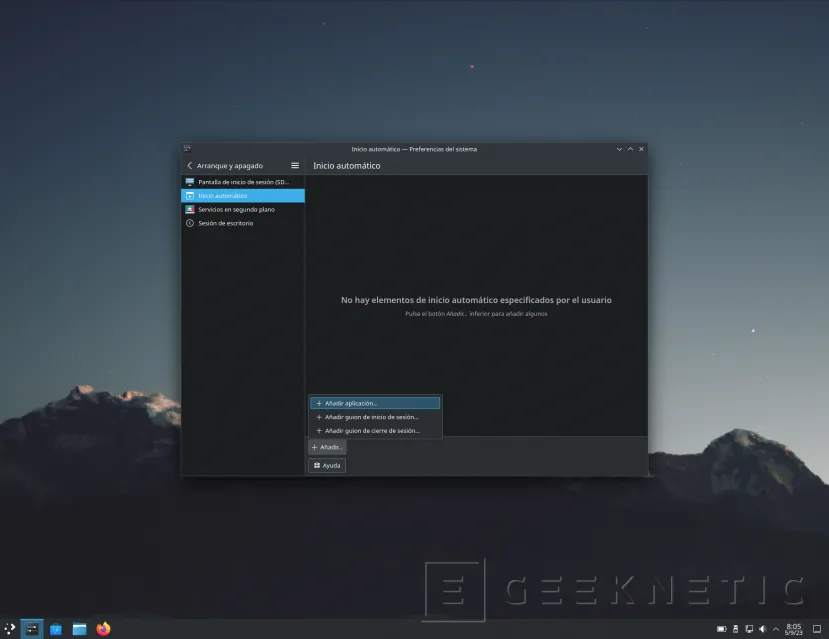 Geeknetic Linux: Cómo iniciar un programa al encender el PC 5