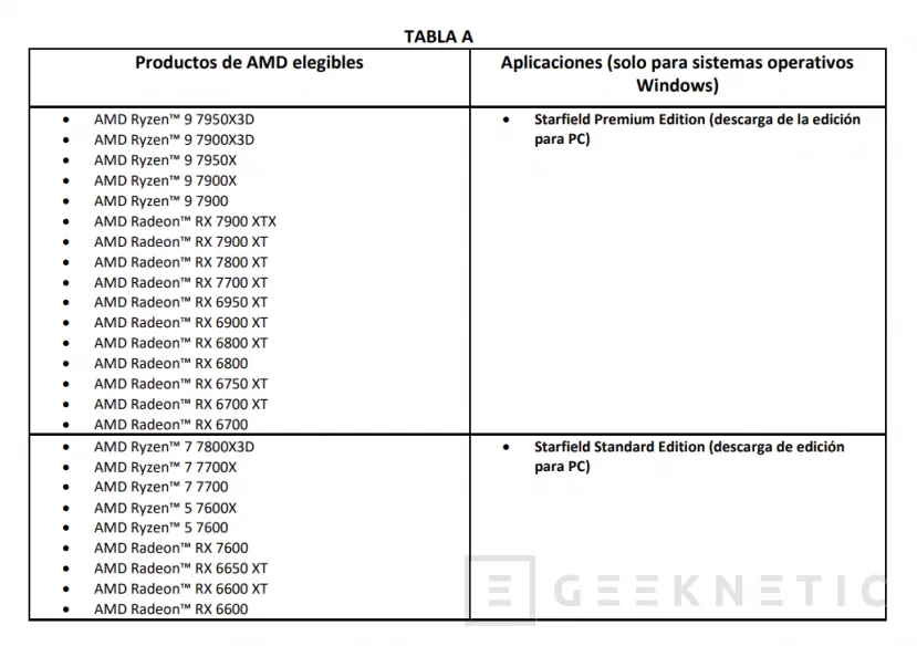 Geeknetic AMD también regala Starfield Premium por la compra de una Radeon RX 7800 XT o 7700 XT 3