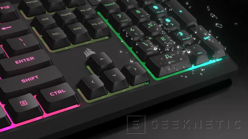 Geeknetic CORSAIR presenta el teclado para gamers K55 Core, con iluminación RGB de 10 zonas y teclas multimedia 2