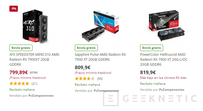 Geeknetic La AMD Radeon RX 7900 XT baja su precio recomendado a 749 dólares 2