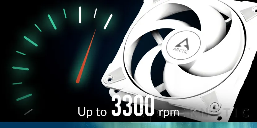 Geeknetic Arctic presenta sus ventiladores P12 Max en color blanco con hasta 3.300 RPM y tecnología 0 dB 2