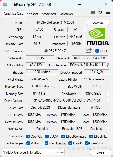 Geeknetic GPU-Z se hace compatible con toda la serie NVIDIA RTX 40 SUPER y con la AMD Radeon RX 7600 XT 1