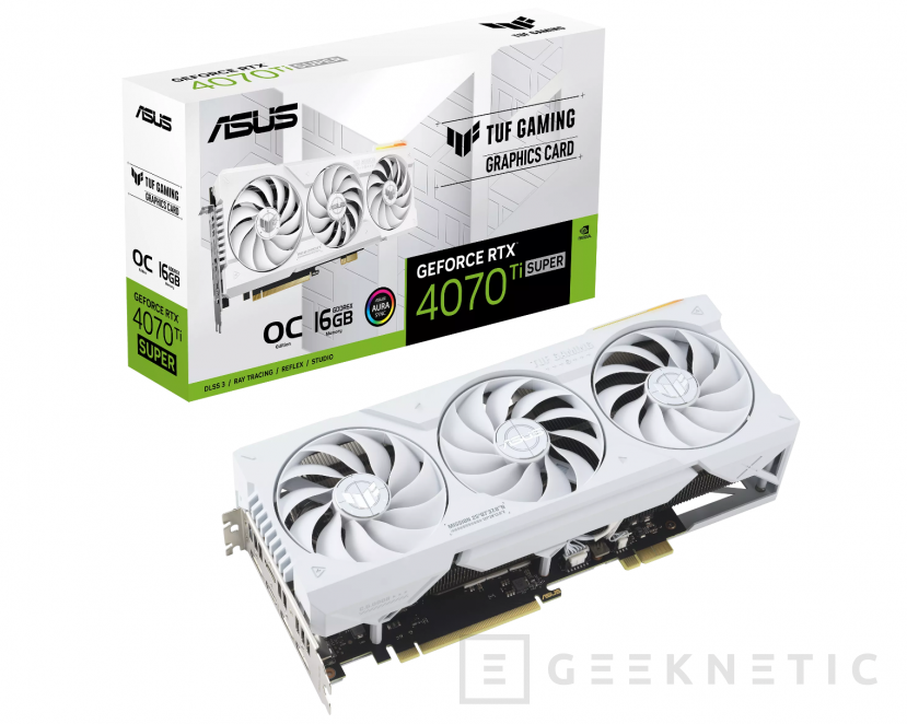 Geeknetic ASUS ha presentado la NVIDIA TUF Gaming RTX 4070 Ti SUPER BTF en color blanco con conector PCIe de alta potencia 1