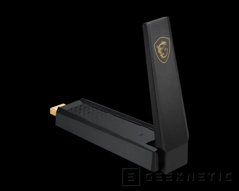 Geeknetic MSI presenta el adaptador WiFi 6E USB AXE5400 con doble banda y redes de 6 GHz 3