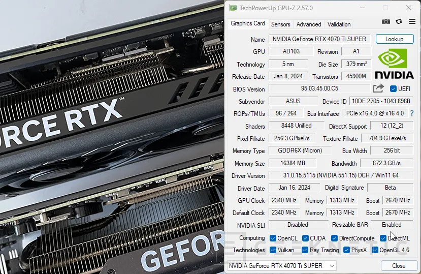 Geeknetic ASUS ROG STRIX NVIDIA GeForce RTX 4070 Ti Super OC Review 13