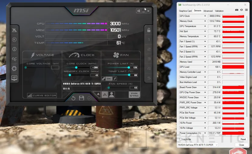 Geeknetic ASUS ROG STRIX NVIDIA GeForce RTX 4070 Ti Super OC Review 33