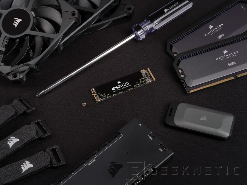 Geeknetic CORSAIR presenta los SSD M.2 MP600 Elite con hasta 7.000 MB/s y una edición especial para PS5 2