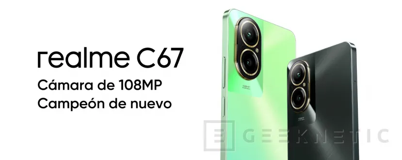 Geeknetic Realme lanzará en España el 7 de febrero el C67 con cámara de 108 MP y 7,59 mm de grosor 2