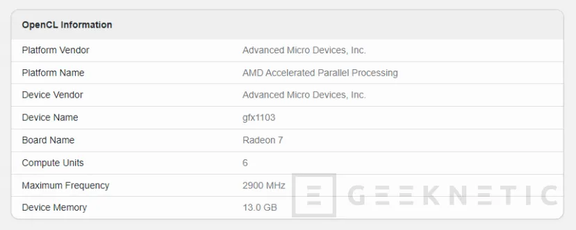 Geeknetic El AMD Ryzen 7 8700G incluye una GPU integrada Radeon 780M con 12 CUs a 2,9 GHz 1