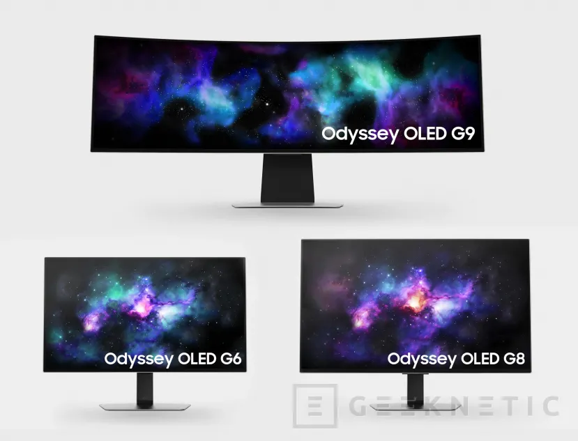 Geeknetic Samsung presenta 3 nuevos monitores para juegos Odyssey OLED G9, G8 y G6 1