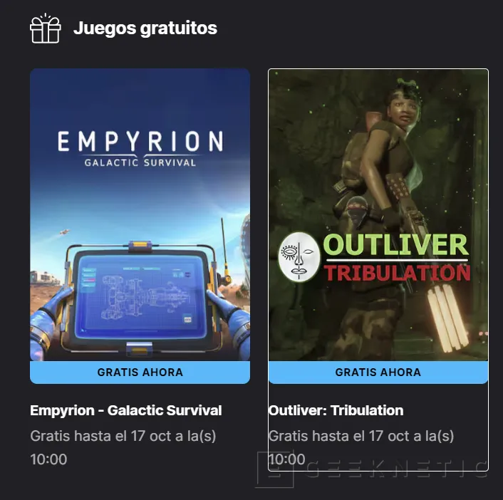 Geeknetic Available Free Empyrion - Galactic Survival and Outliver: Tribulation on the Epic Games Store 1