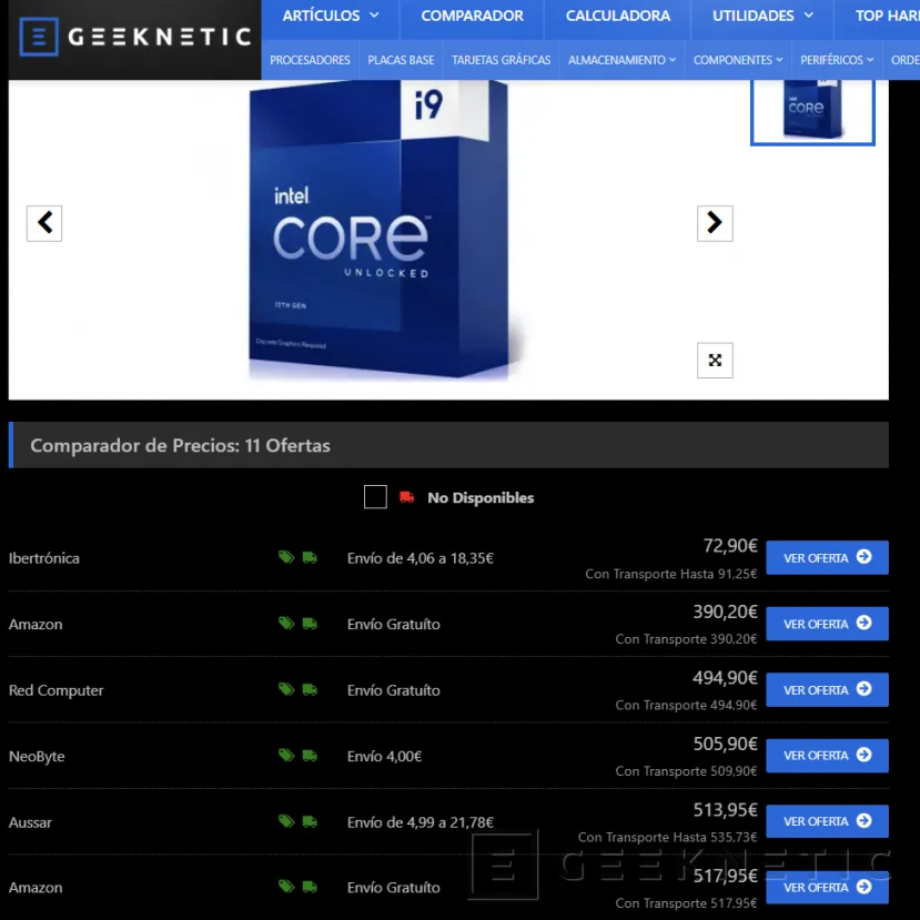 Geeknetic Llévate el Intel Core i9-13900K por solo 72 euros 1