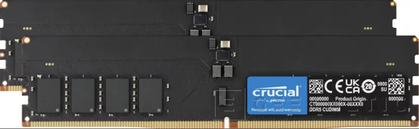 Geeknetic Crucial lanzará módulos de 64 GB de RAM DDR5 CUDIMM el próximo año 1