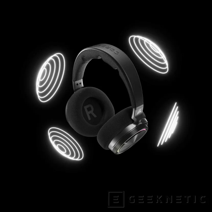 Geeknetic CORSAIR VIRTUOSO MAX Wireless headphones offer active noise cancellation, Dolby Atmos, and up to 60-hour battery life 3