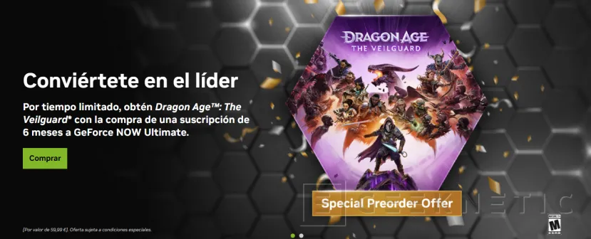 Geeknetic NVIDIA regala el nuevo Dragon Age: The Veilguard a los suscriptores del plan Ultimate de GeForce Now 1