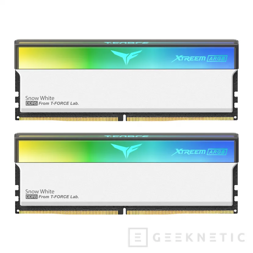 Geeknetic TEAMGROUP launches T-FORCE XTREEM memories in white with RGB and Metallic Pink 2