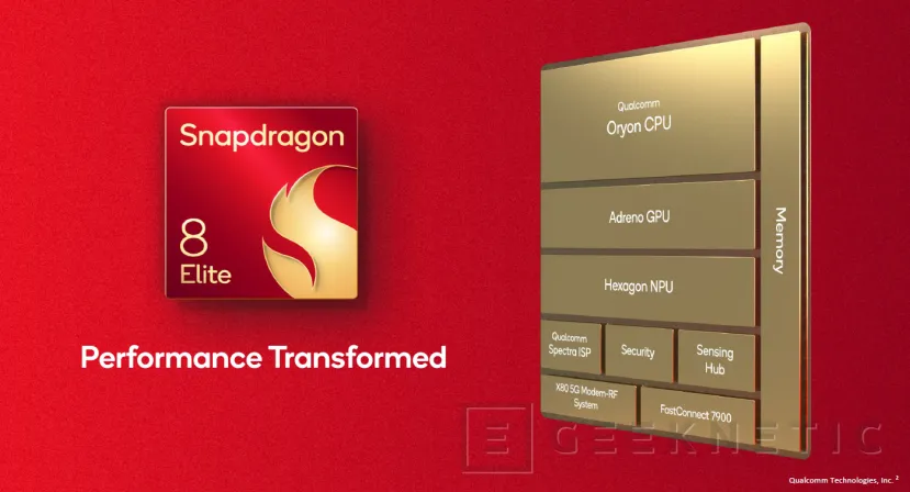 Geeknetic Snapdragon 8 Elite: La arquitectura Qualcomm Oryon llega a Smartphones con hasta un 50% más de rendimiento 1