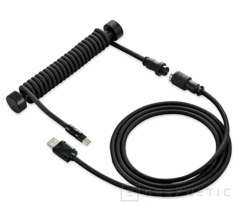 Geeknetic Skiller SHK50, un cable para teclado con su propio enrollador 1