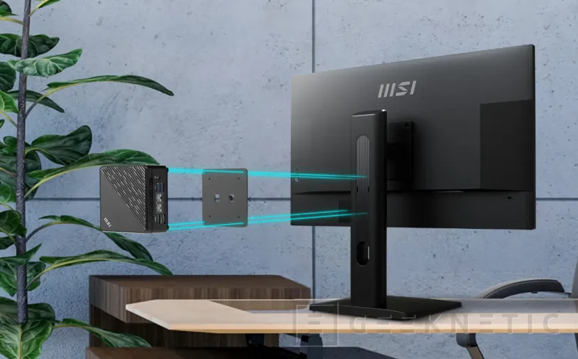 Geeknetic Nuevo monitor MSI PRO MP275QPDG con carga de 98W, señal de vídeo y Dock conectando un solo cable 3