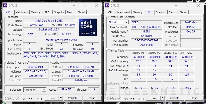 Geeknetic Intel Core Ultra 5 245K Review 6