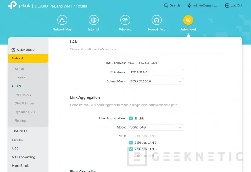 Geeknetic TP-Link Archer BE550 Wi-Fi 7 BE9300 12