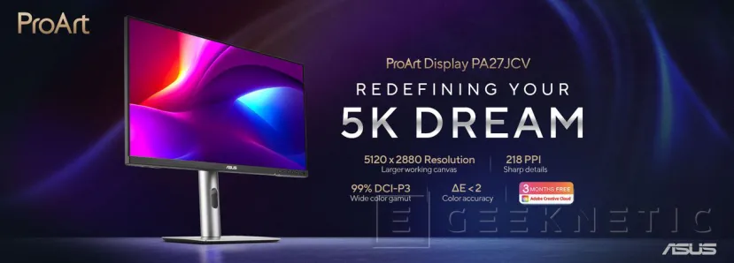 Geeknetic El nuevo monitor ASUS ProArt 5K estará disponible a principios de noviembre por 799 dólares 4