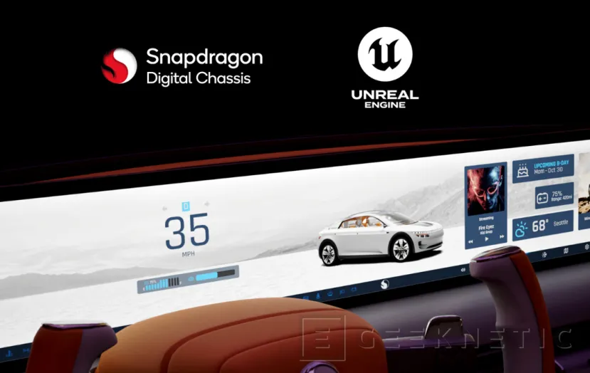 Geeknetic Qualcomm y Epic llegan a un acuerdo para optimizar Unreal Engine en interfaces de vehículos 1