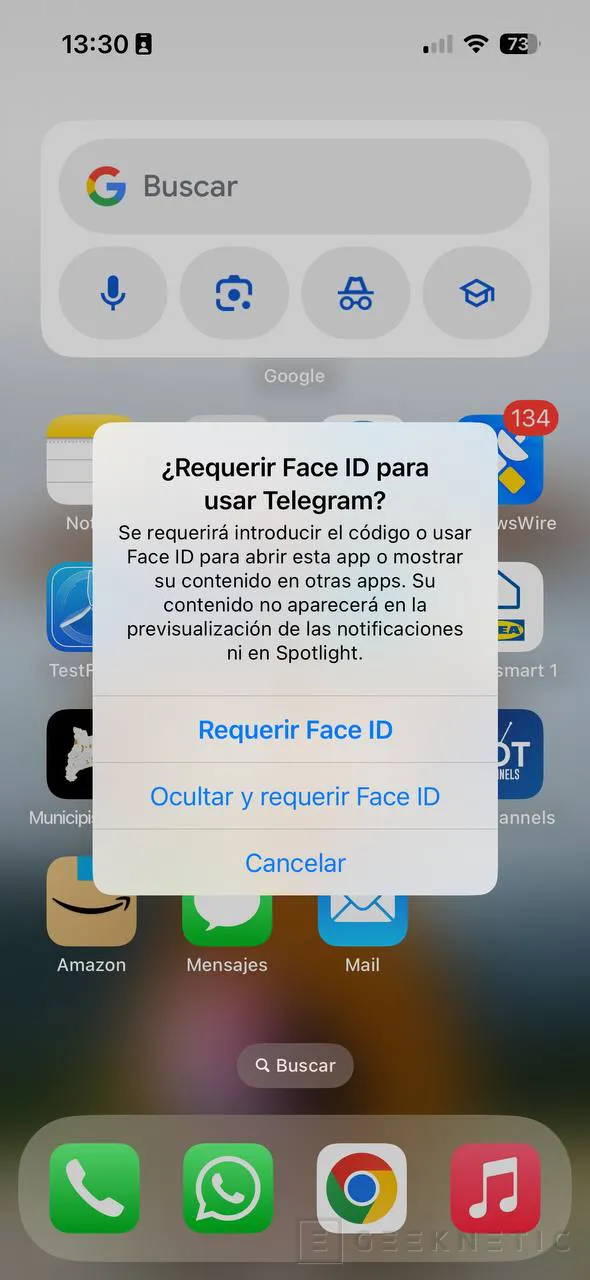 Geeknetic Cómo ocultar y bloquear aplicaciones con Face ID en un iPhone con iOS 18 4