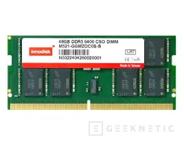 Geeknetic Nuevas memorias Innodisk DDR5 CUDIMM y CSODIMM a 6.400 MT/s y en módulos de hasta 64 GB 3