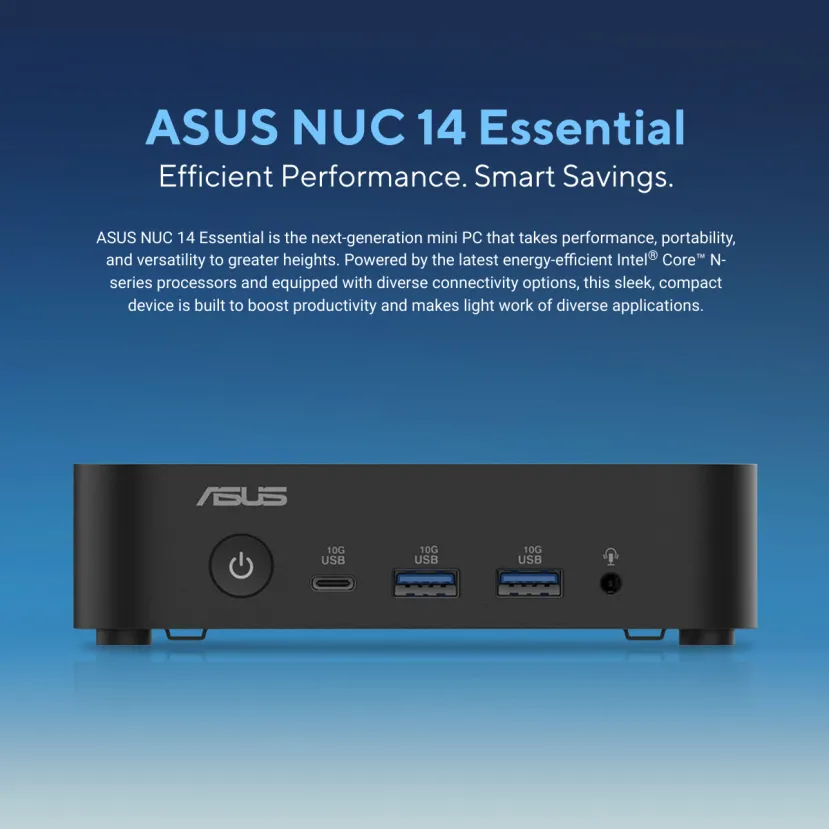 Geeknetic Nuevos ASUS NUC 14 Essential con CPU Alder Lake-N Refresh, 16 GB de DDR5 y almacenamiento SSD M.2 PCIe Gen 3 1