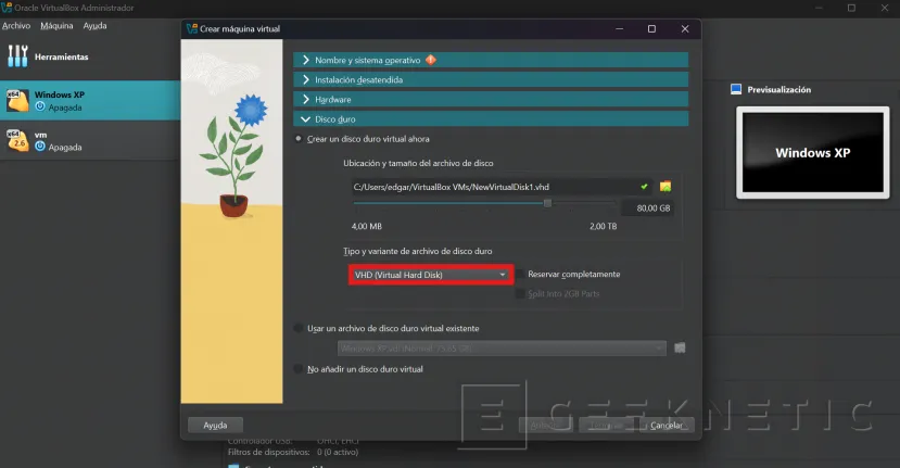 Geeknetic Cómo crear y montar un disco duro virtual (VHD) directamente con Windows 11