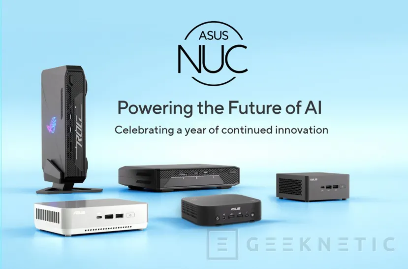 Geeknetic On the first anniversary of the ASUS NUC, the brand has launched MiniPCs with AI and ROG NUC for gamers 1