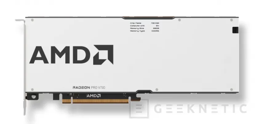 Geeknetic Nueva tarjeta AMD Radeon PRO V710 con GPU Navi 32, 28 GB de VRAM y exclusiva en servidores Microsoft Azure 1