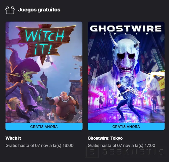 Geeknetic Disponible Gratis esta semana en la Epic Games Store Witch It! y Ghostwire: Tokyo 1