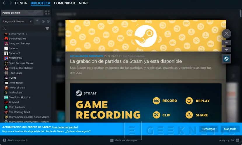 Geeknetic La última versión de Steam ya no funciona en Windows 7 y Windows 8 1