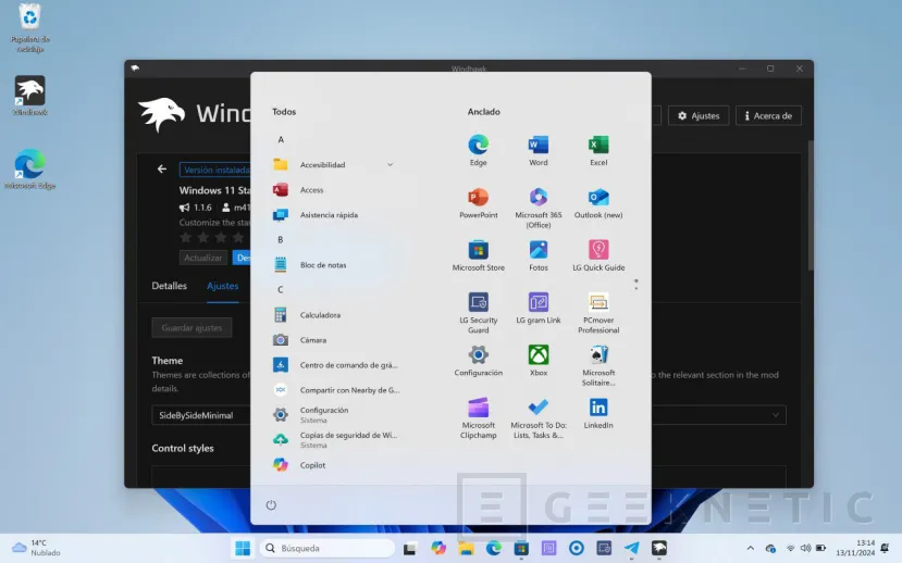 Geeknetic Windhawk: Personaliza Windows 11 con sus Mods 11