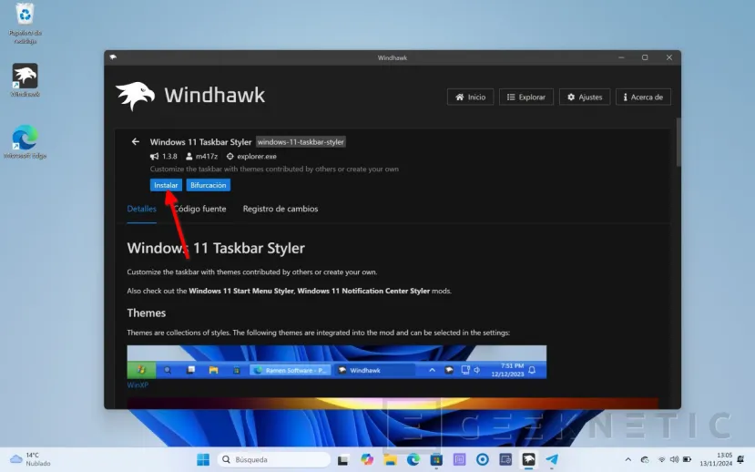 Geeknetic Windhawk: Personaliza Windows 11 con sus Mods 4