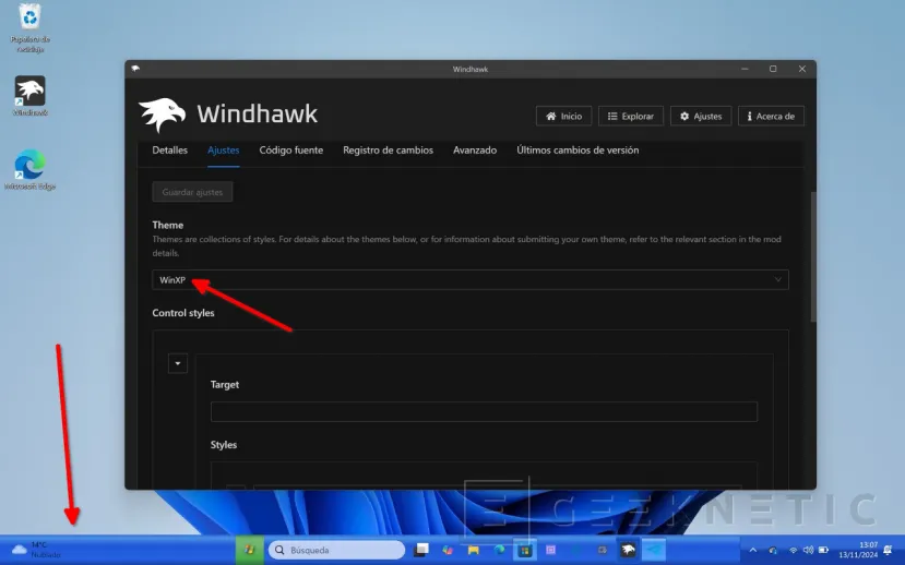 Geeknetic Windhawk: Personaliza Windows 11 con sus Mods 8