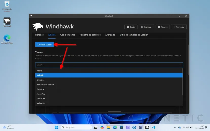 Geeknetic Windhawk: Personaliza Windows 11 con sus Mods 7