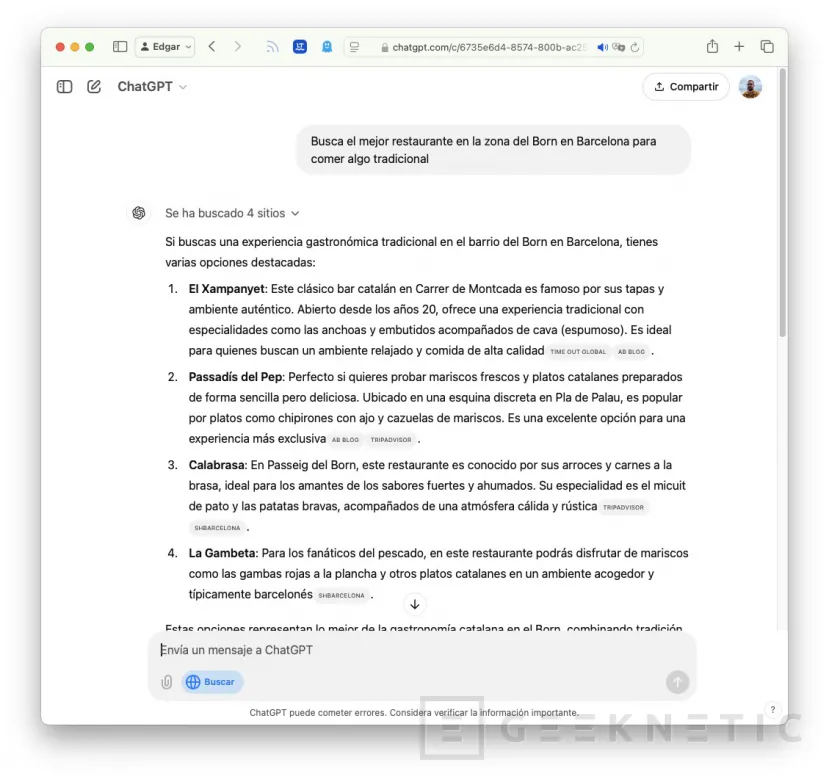 Geeknetic SearchGPT: Cómo utilizar el potente buscador Web con Inteligencia Artificial de ChatGPT 14