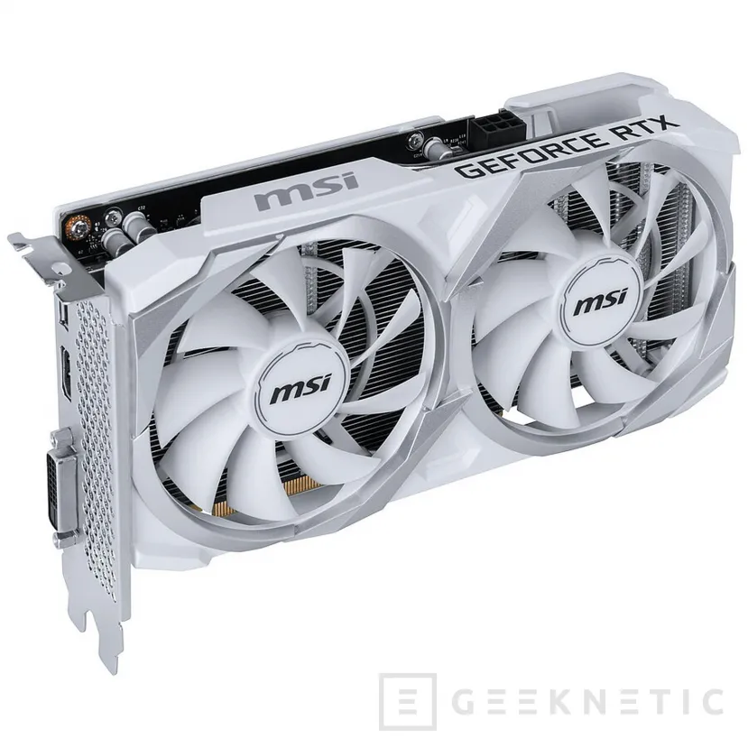 Geeknetic MSI ha lanzado la RTX 3050 Ventus 2X XS en color blanco 2