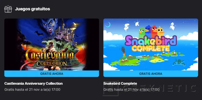 Geeknetic Estos dos juegos están Gratis esta semana en la Epic Games Store, Castlevania Anniversary Collection y Snakebird Complete 1