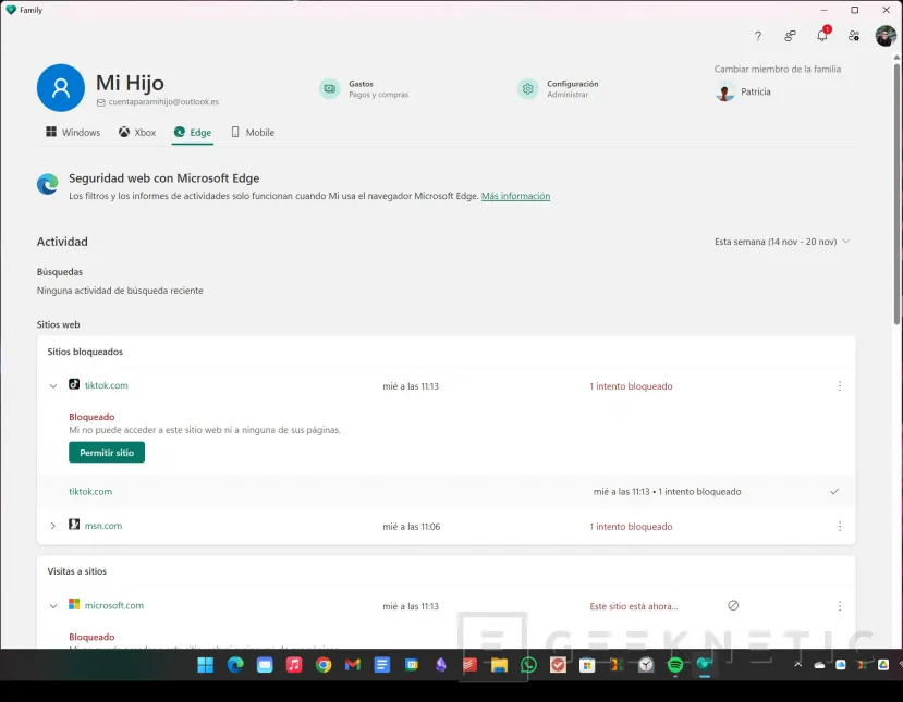 Geeknetic Control Parental en Windows 11: cómo poner límites al uso del PC para menores 15